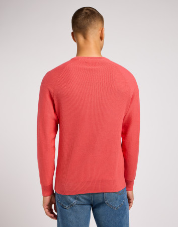 detail RAGLAN CREW KNIT POPPY