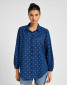 náhled SHIRRED BLOUSE DOTTED INDIGO